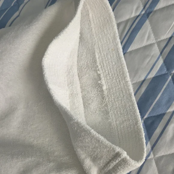 Just For Women White Cotton Terry Spa Robe - 1X/2X - Picture 11 of 13